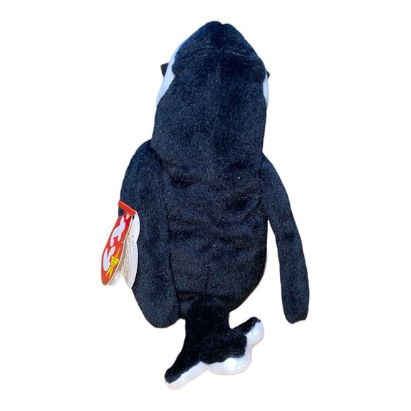 Ty Beanie Baby Puffin Puffer Plush Toy - Black/White/Red - 1997 Collectible W/ T - Picture 3 of 9